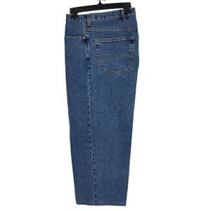 Mens Levi's 550 Jeans Short 48 x 25 Heavy Denim Medium Wash EUC 2473